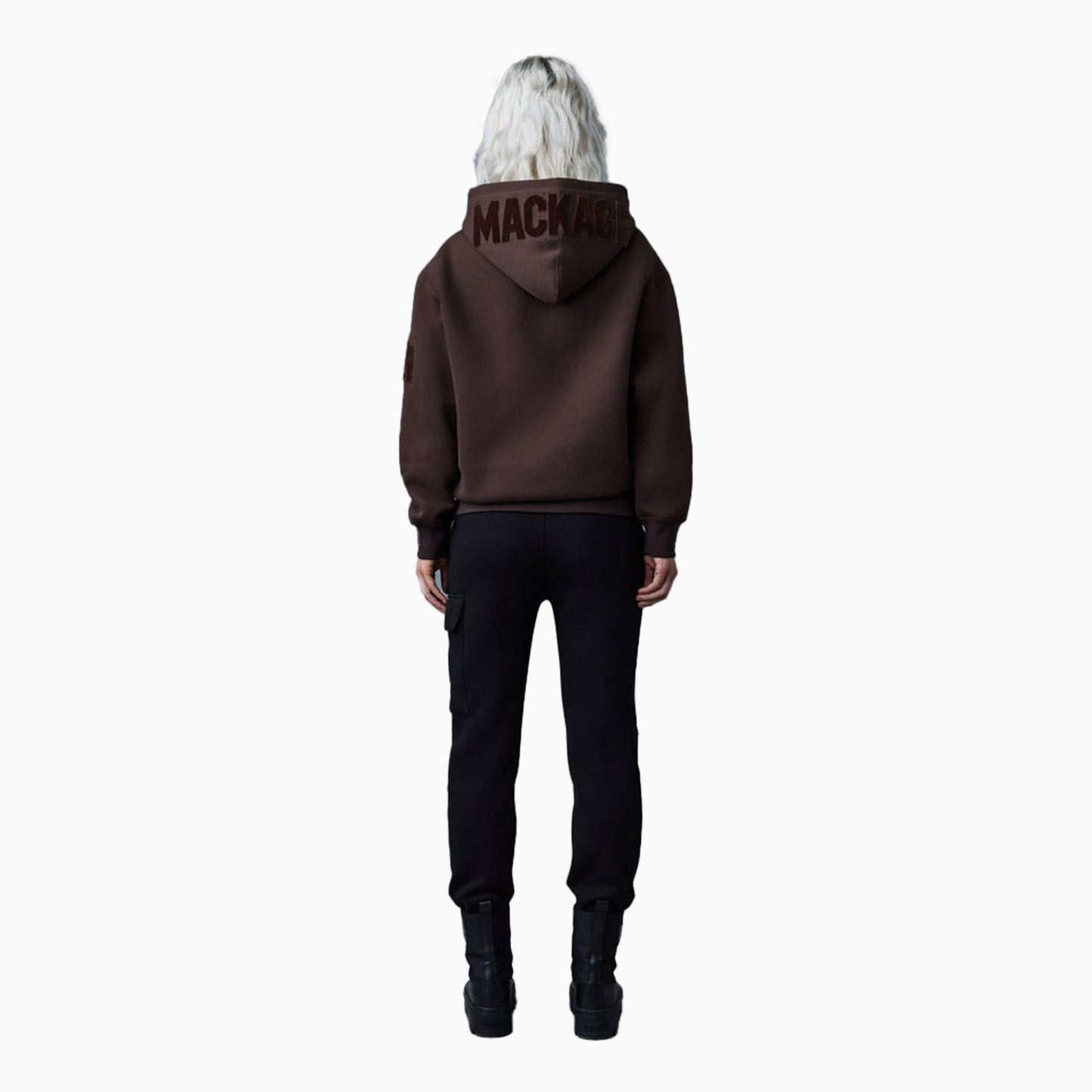 KRYS-R Velvet Embroidery Pull Over Hoodie