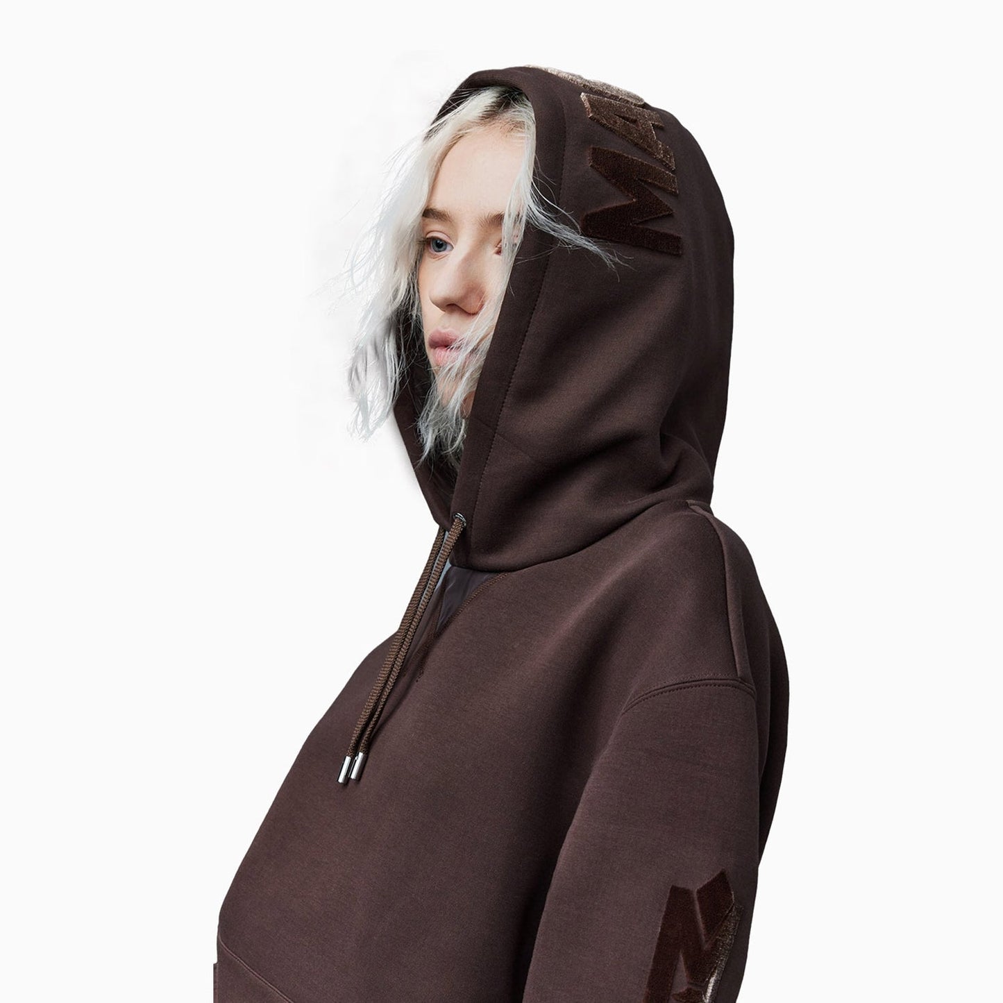 KRYS-R Velvet Embroidery Pull Over Hoodie
