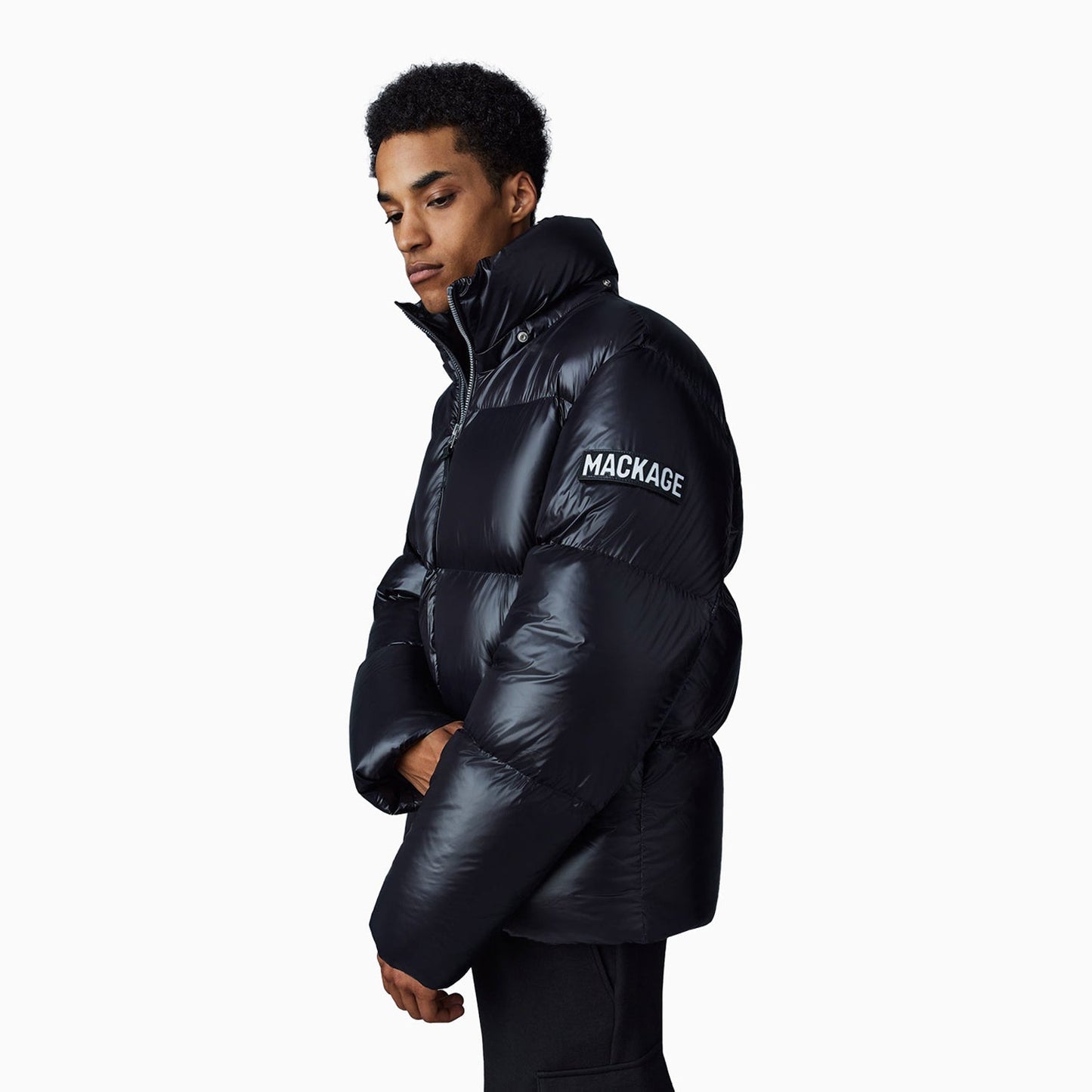 Men's KENT-Z Lustrous Light Down Jacket With Hood