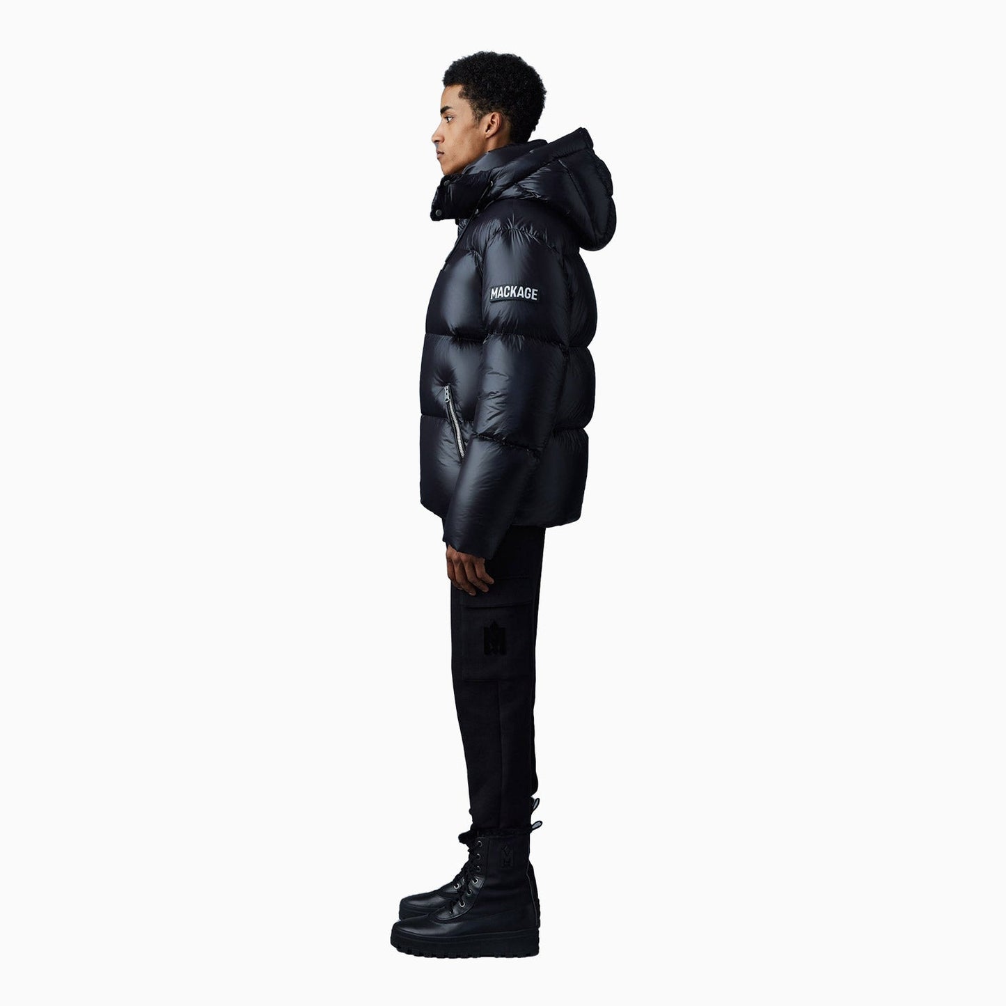 Men's KENT-Z Lustrous Light Down Jacket With Hood