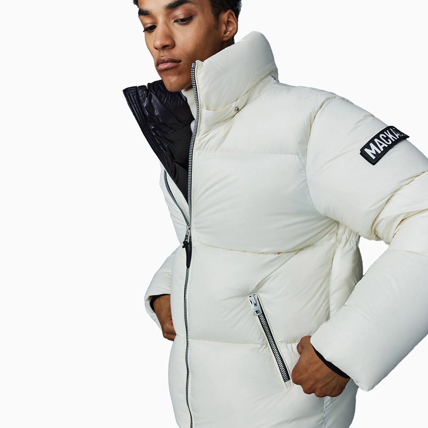 Men's KENT-Z Lustrous Light Down Jacket With Hood