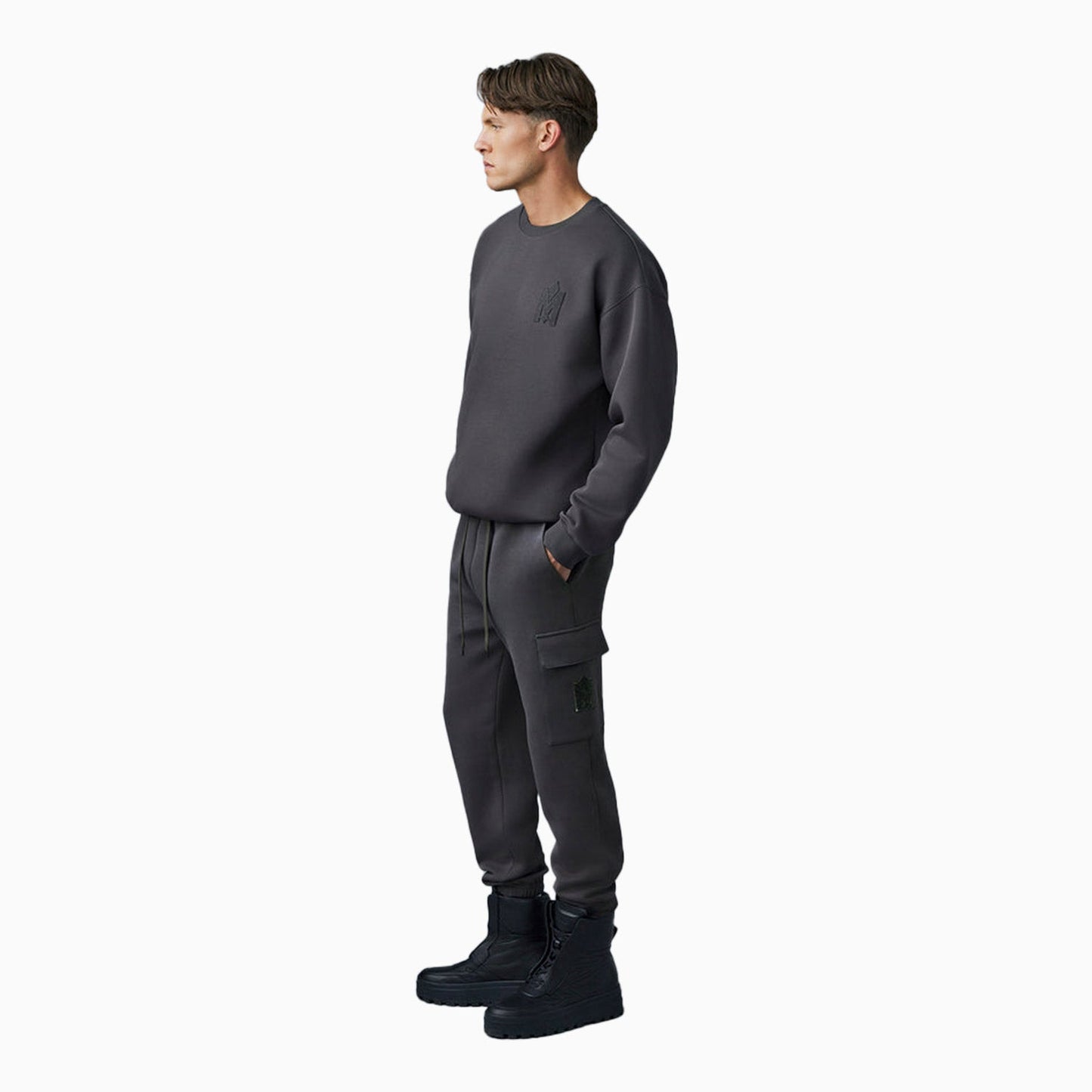 Men's MAX-VT Double Face Jersey Sweatshirt With Embroidered Logo