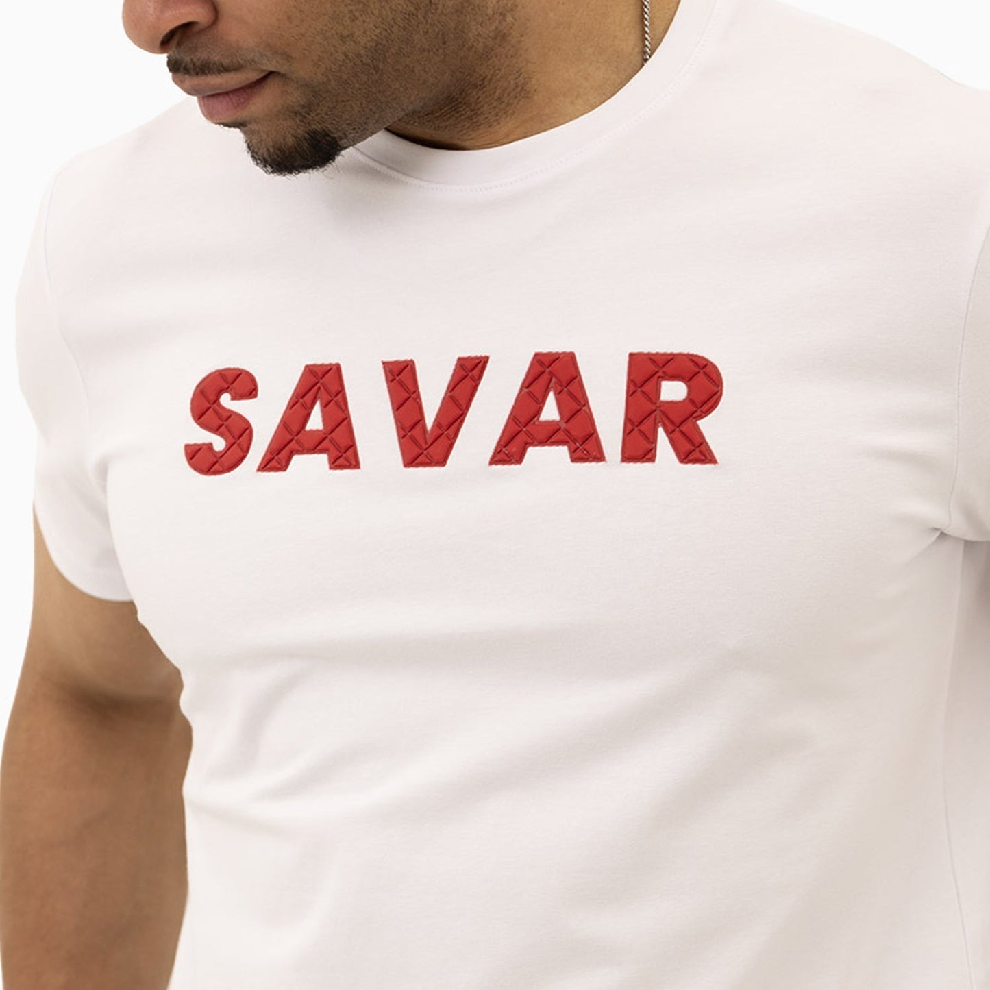 Men's Savar Bold Puff Print Short Sleeves T-Shirt