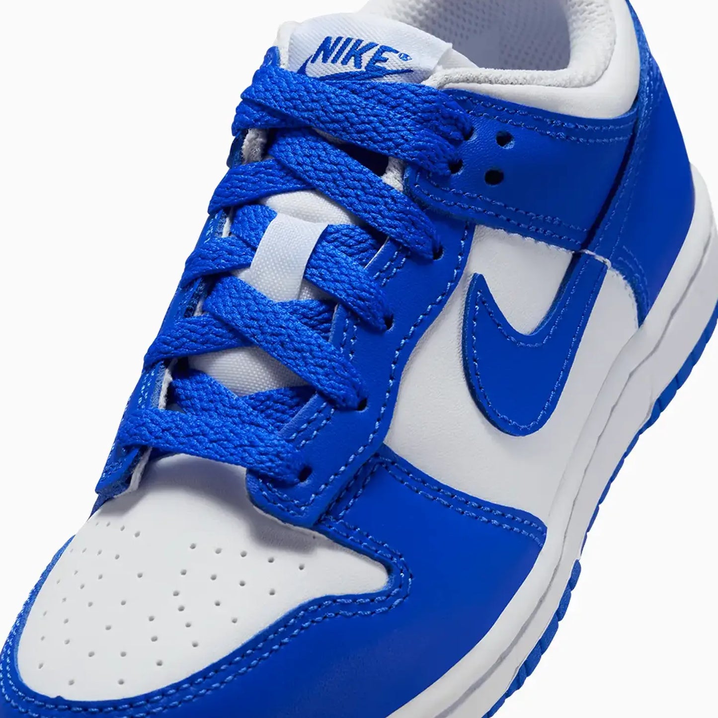 Kid's Dunk Low "White Hyper Royal" Pre-School