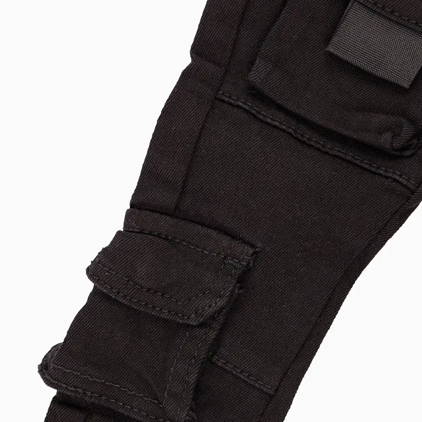 Kid's Slim Fit Cargo Denim Pant