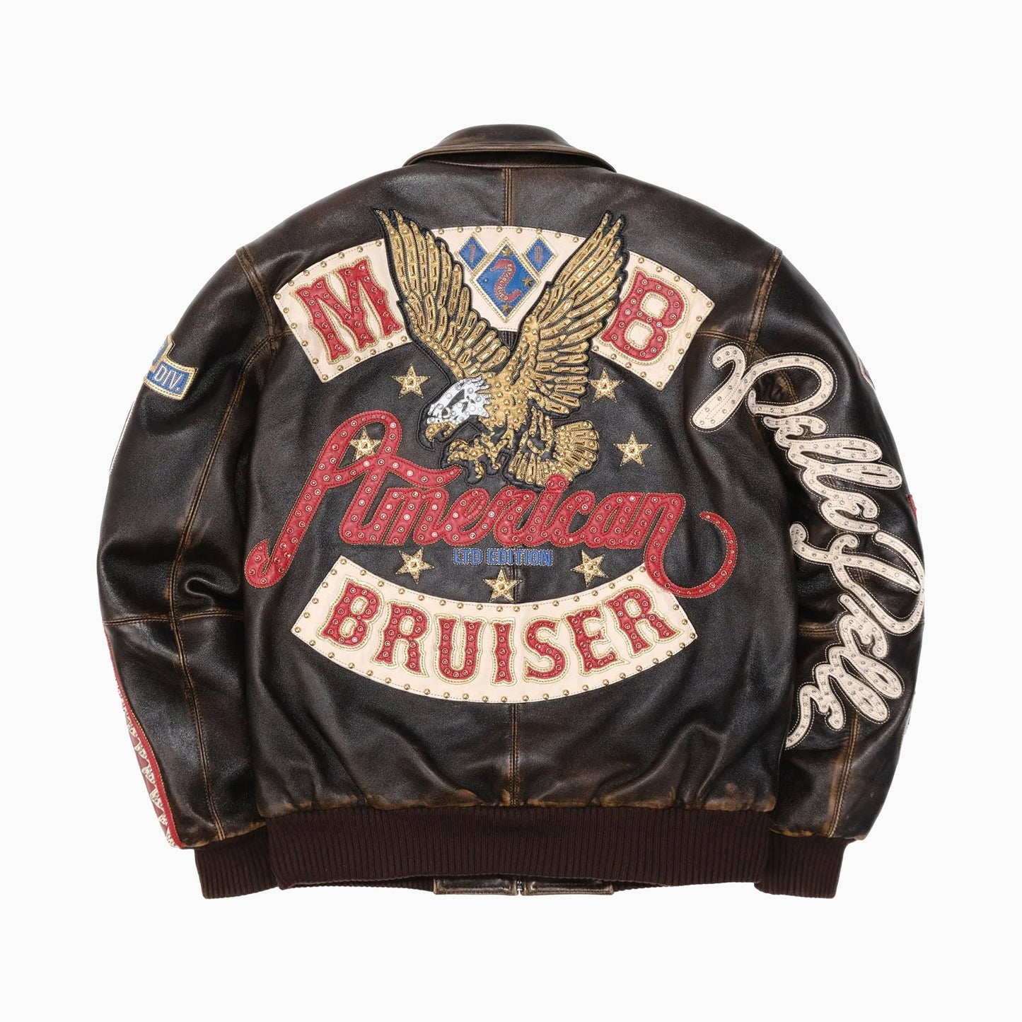 Men's American Bruiser Plush Leather Jacket