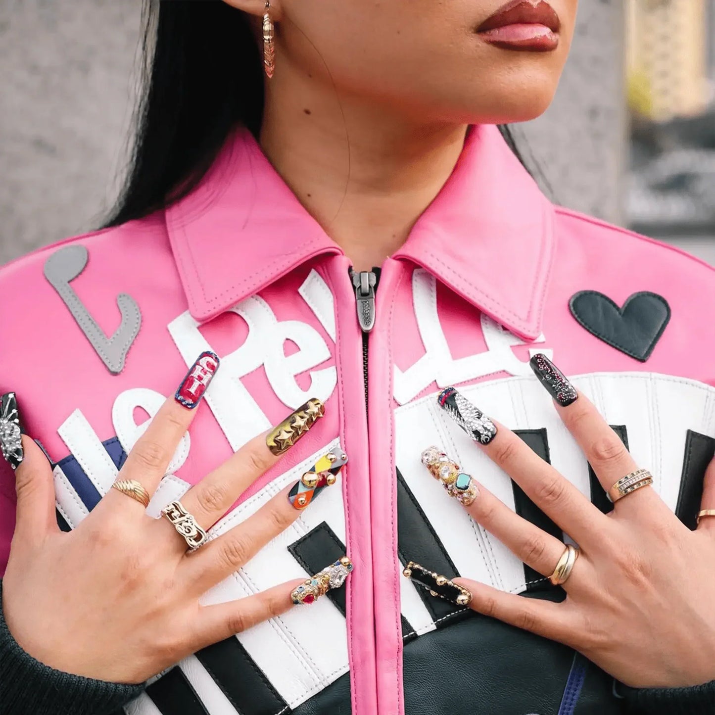 Women's 50 Years Of Hip Hop Leather Jacket
