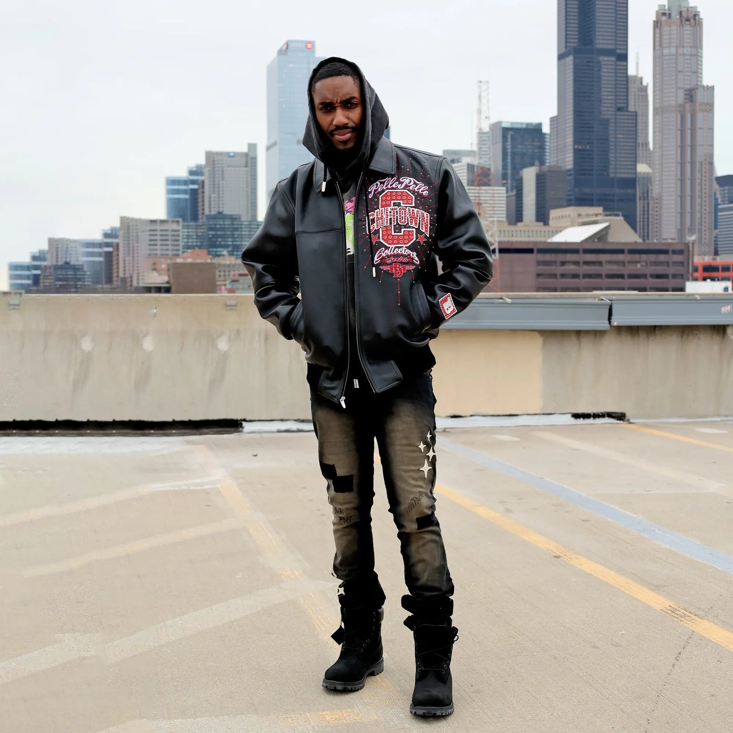 Pelle-Pelle X TB Men's Chi-Town Leather Jacket