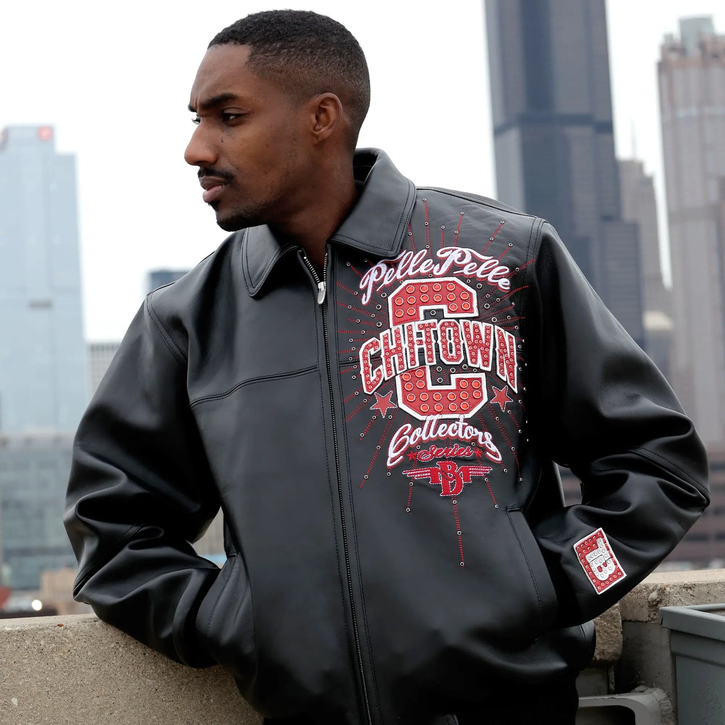 Pelle-Pelle X TB Men's Chi-Town Leather Jacket