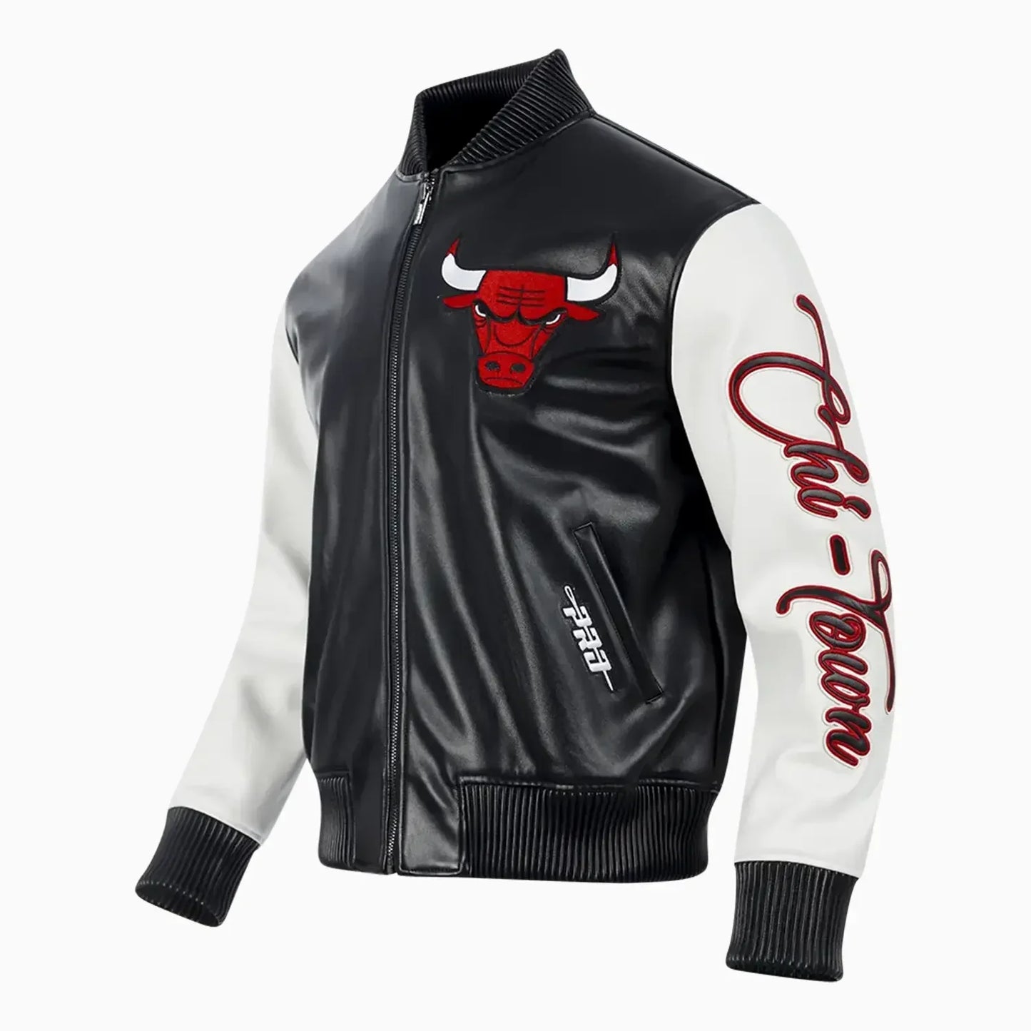 Men's NBA Chicago Bulls City Signatures Leather Varsity Jacket