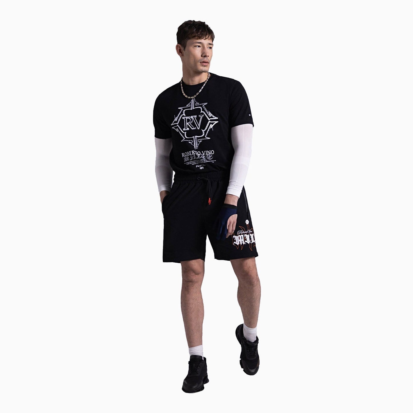 Men's RV Front Big Logo Crew Neck T Shirt