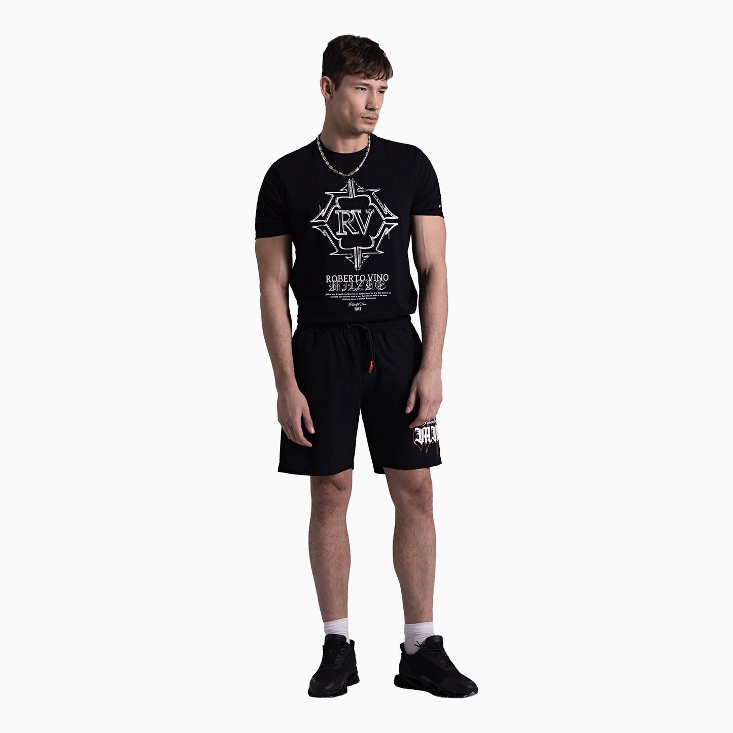 Men's RV Front Big Logo Crew Neck T Shirt