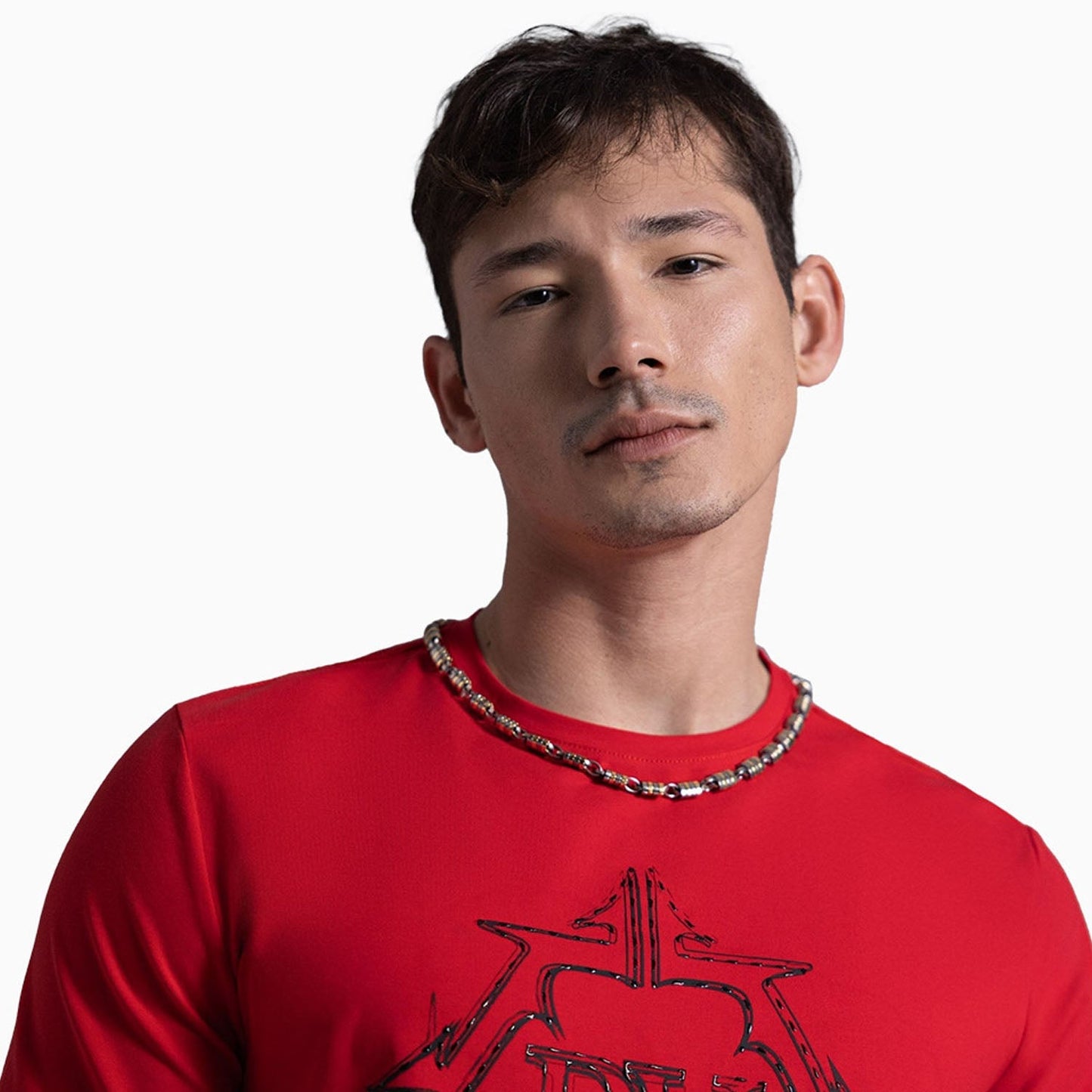 Men's RV Front Big Logo Crew Neck T Shirt