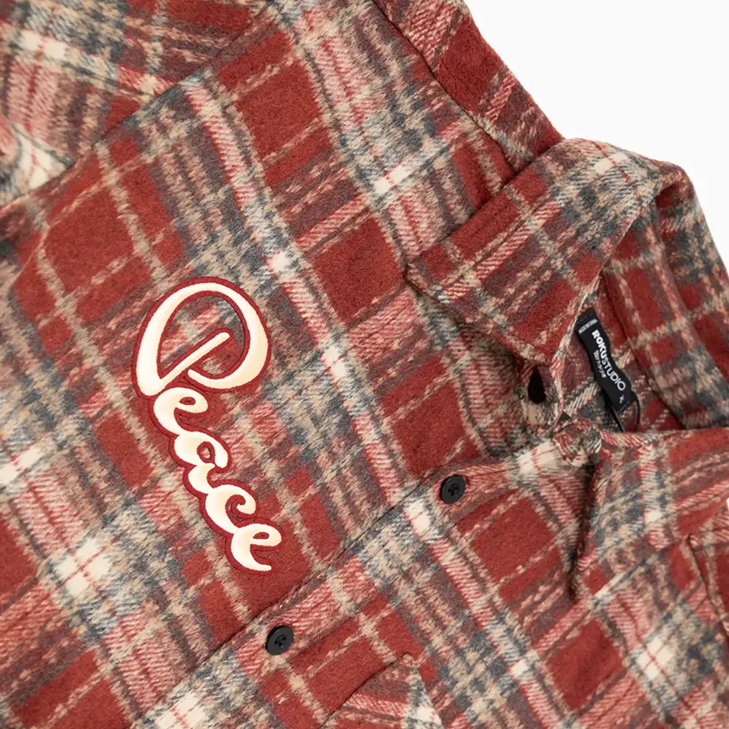 Men's Peace Heavy Flannel Shirt