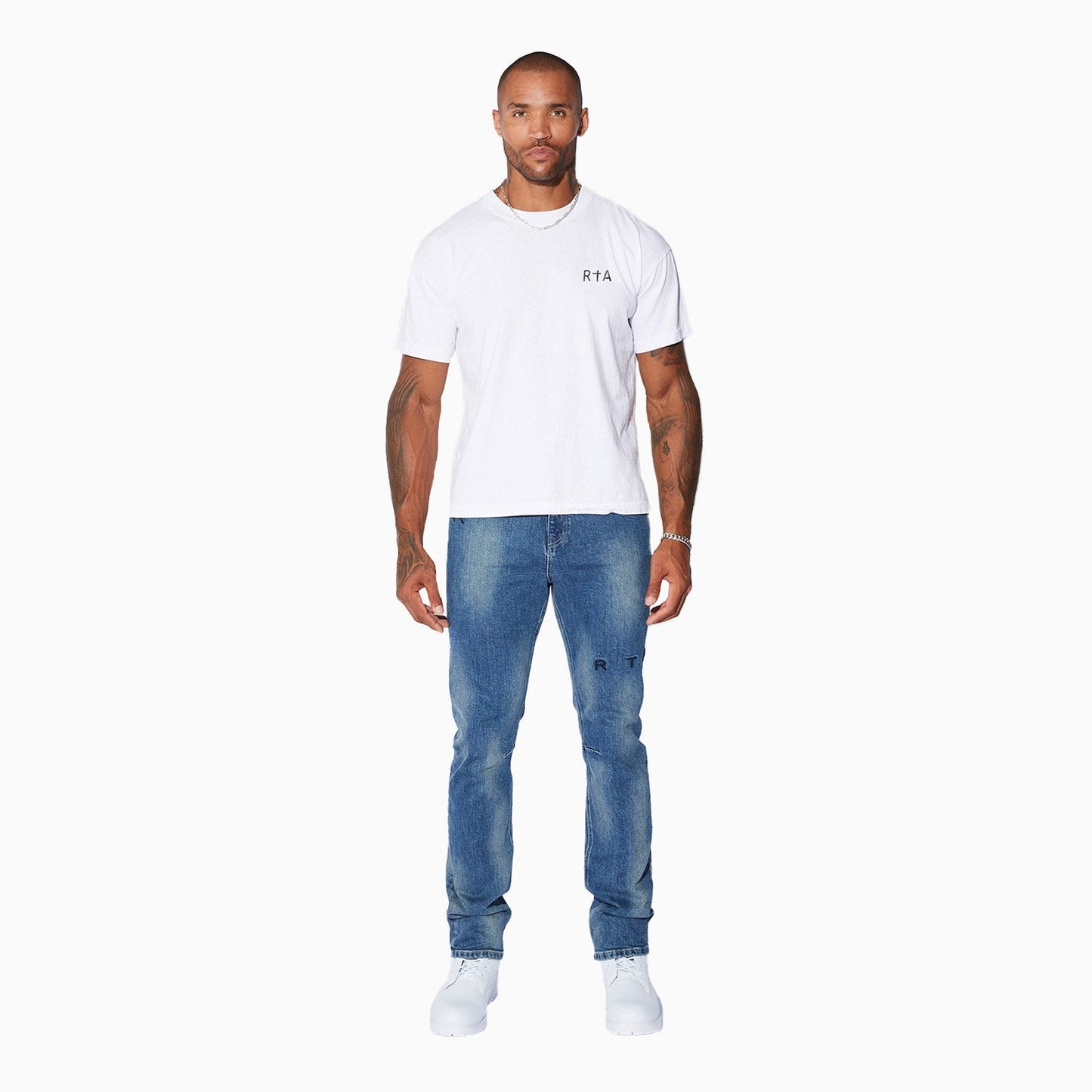 Men's Black Chest Logo T-Shirt