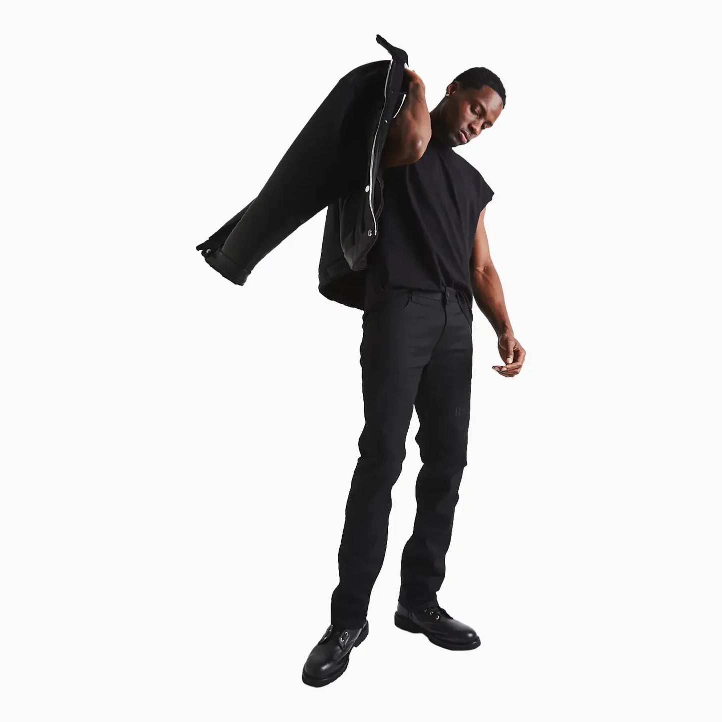 Men's Bryant Black Raw Denim Pant