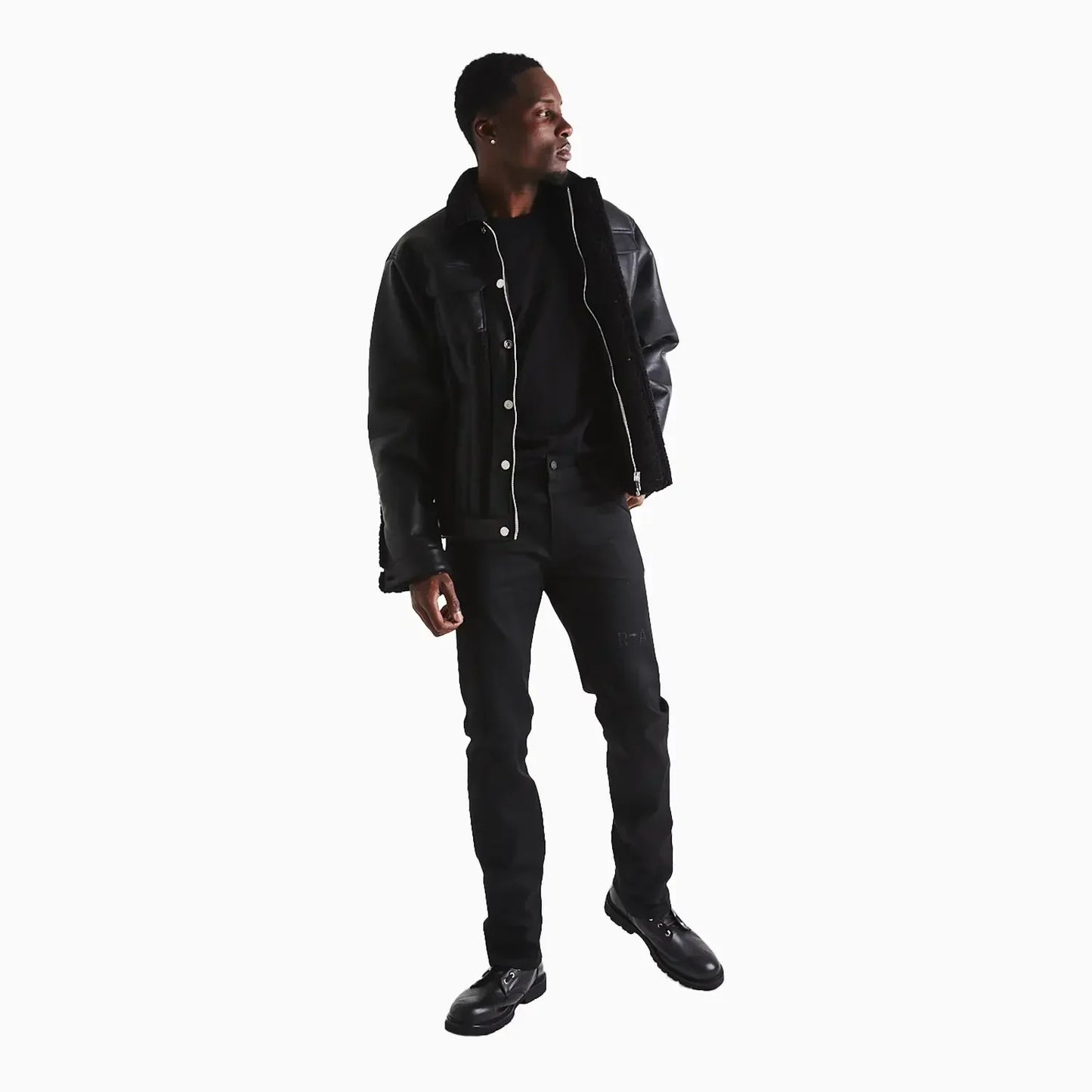 Men's Bryant Black Raw Denim Pant