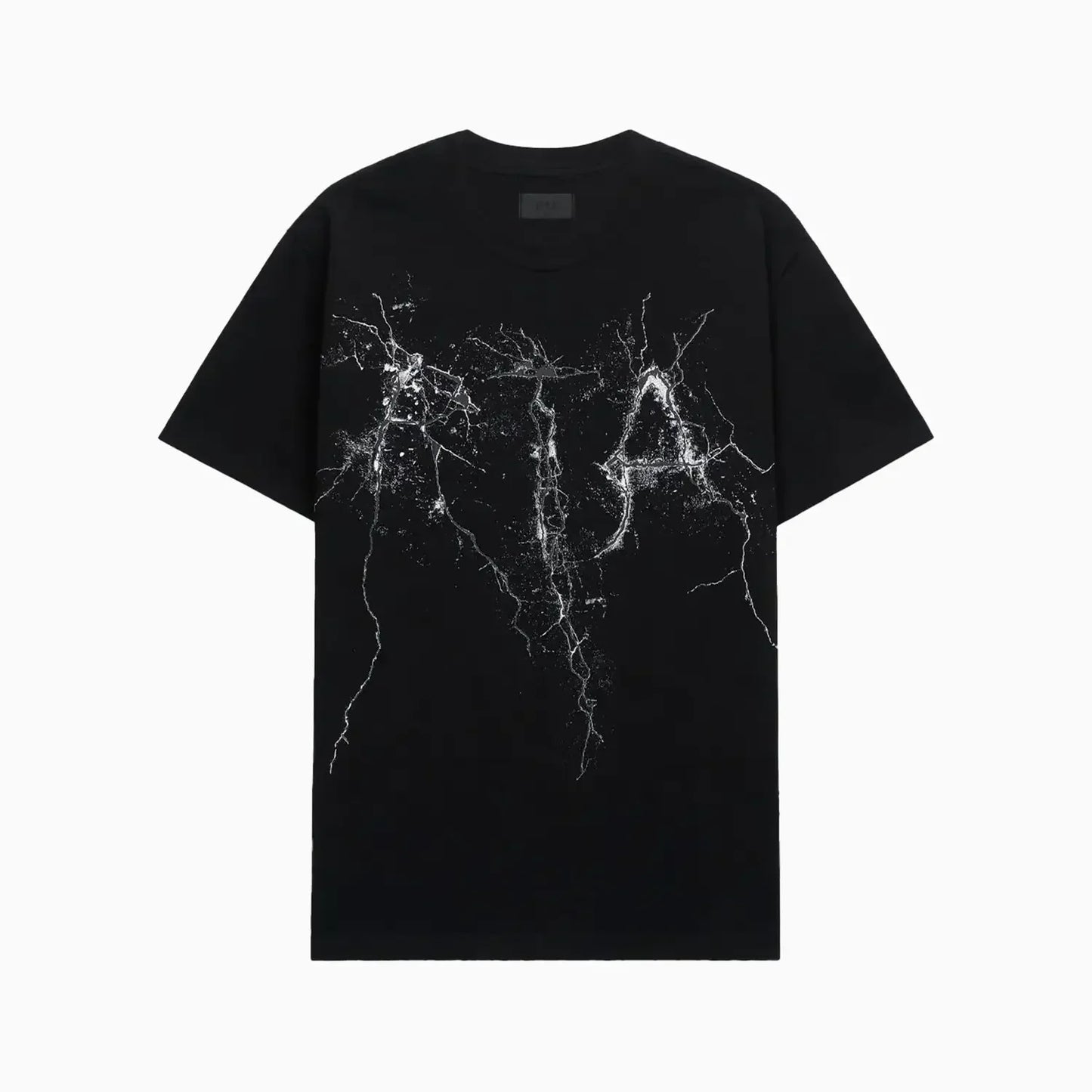 Men's Liam Black Cracked Logo T-Shirt