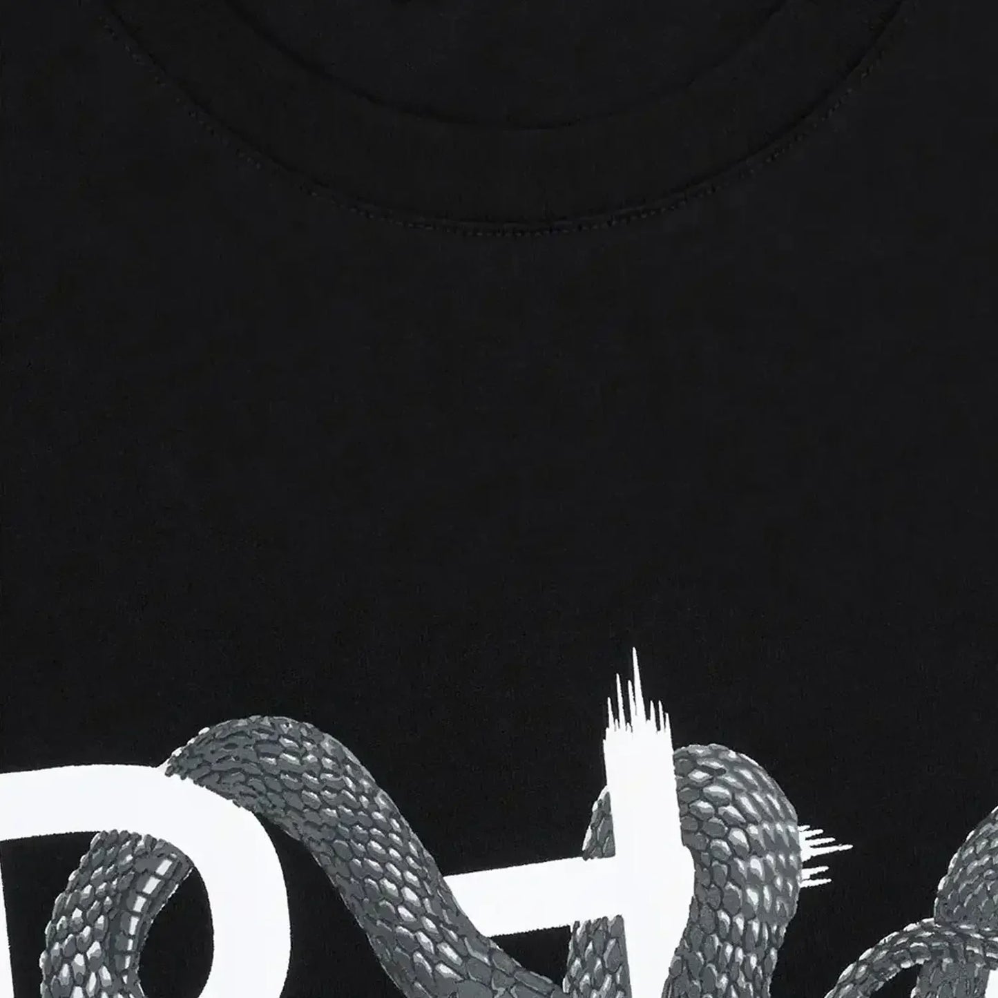 Men's Liam Black Snake Logo T-Shirt