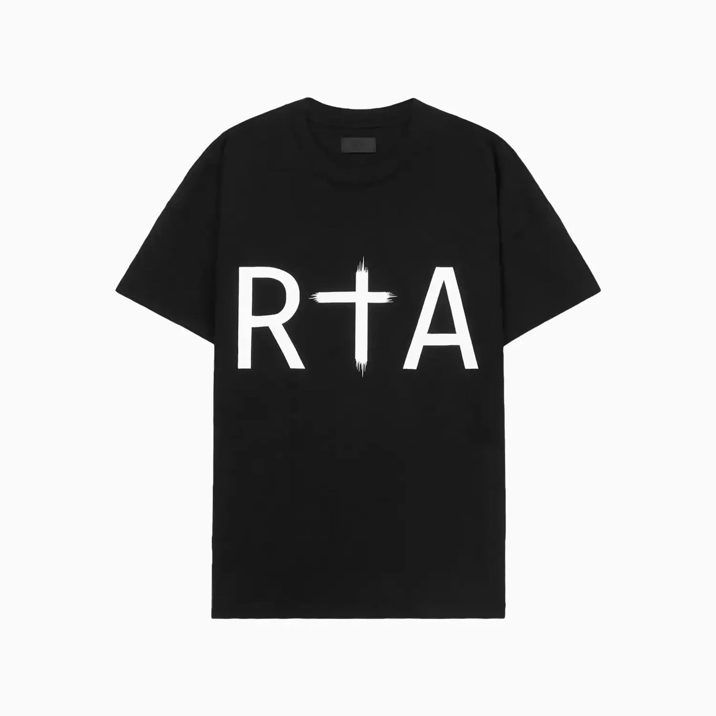 Men's Short Sleeve White Logo T-Shirt