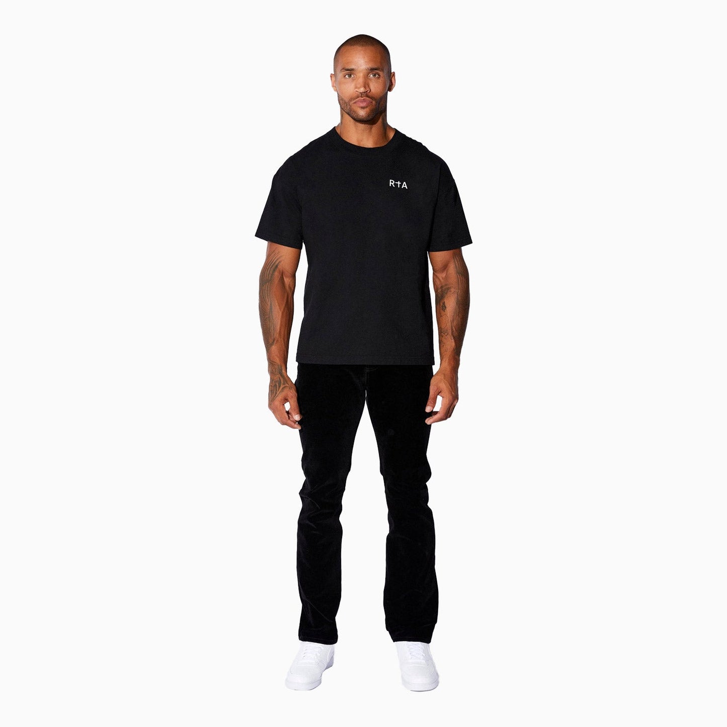 Men's White Chest Logo T-Shirt
