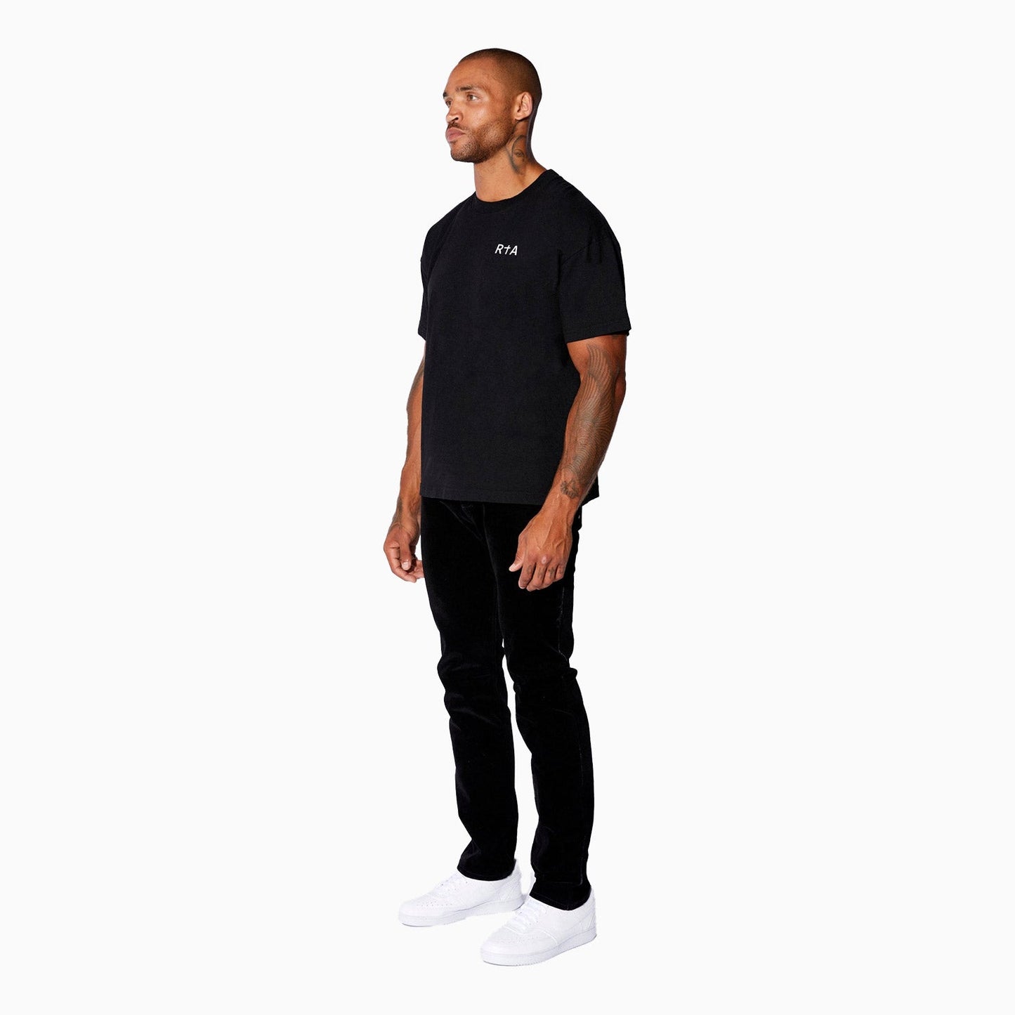 Men's White Chest Logo T-Shirt