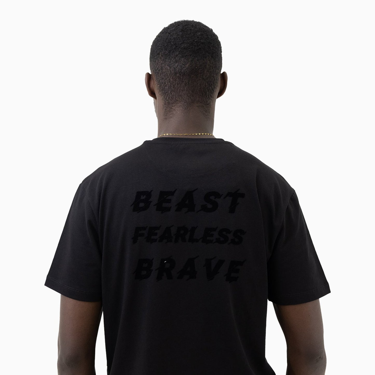 Men's Beast Fearless Brave Short Sleeve T-Shirt