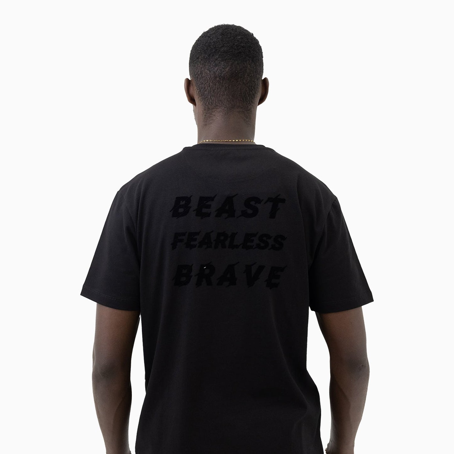 Men's Beast Fearless Brave Short Sleeve T-Shirt