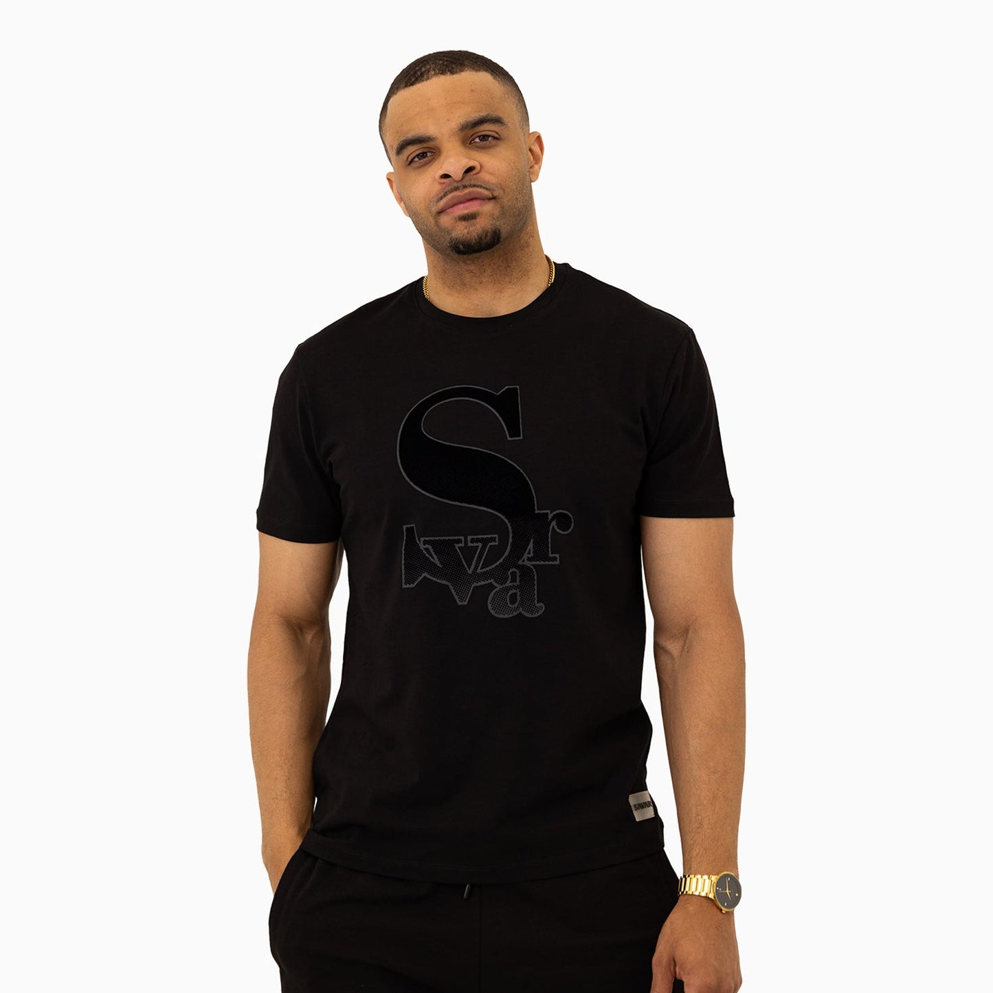 Men's Chenille Patch Short Sleeve T-Shirt