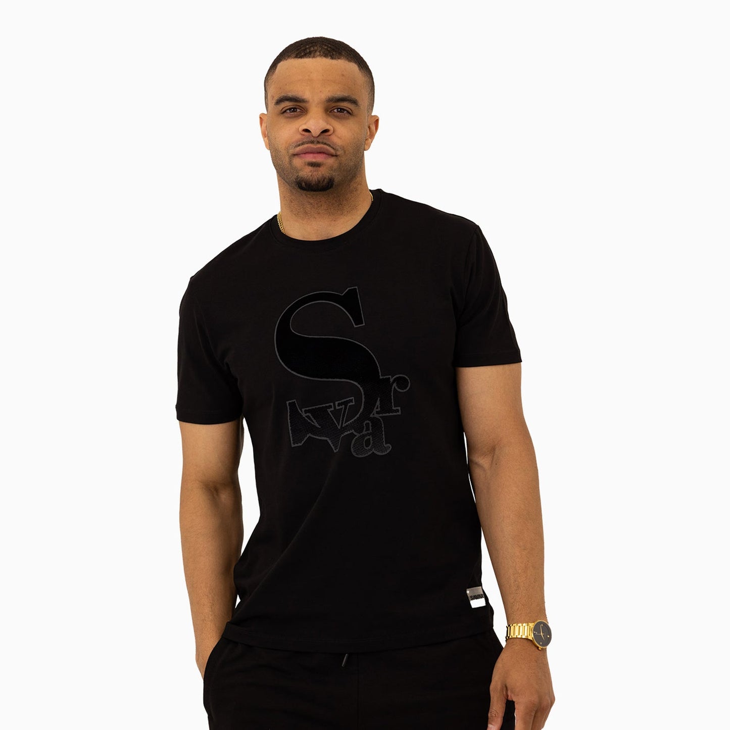 Men's Chenille Patch Short Sleeve T-Shirt