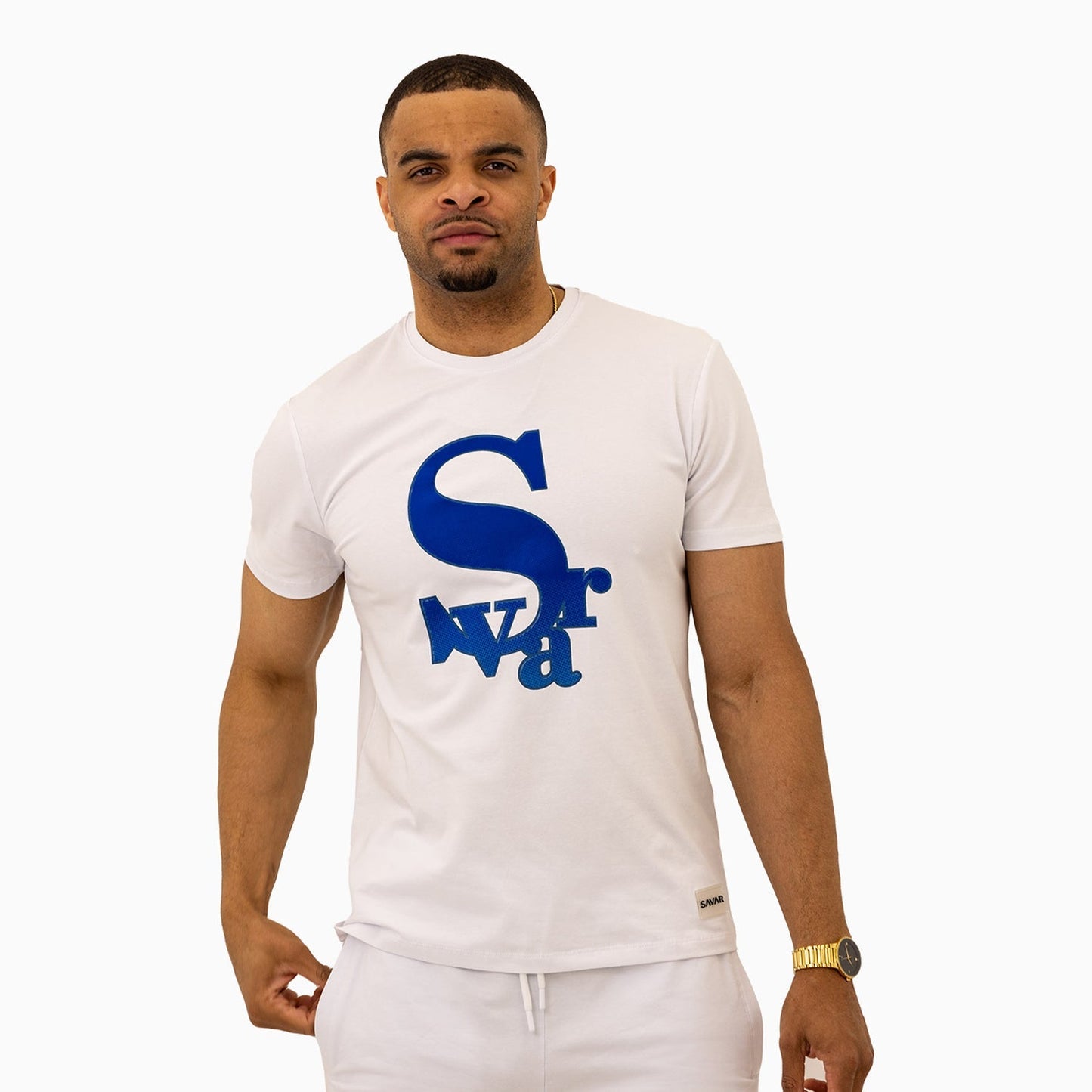 Men's Chenille Patch Short Sleeve T-Shirt