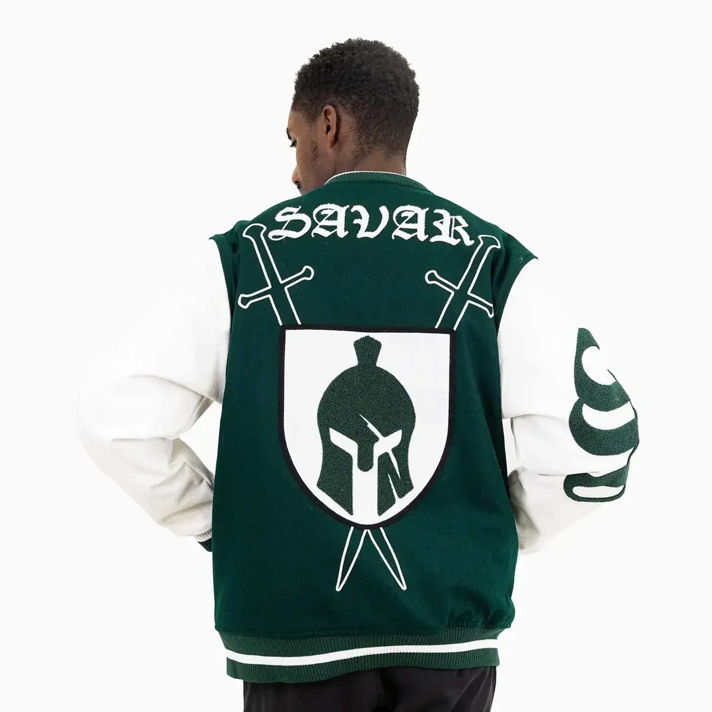 Men's Shield Wool Varsity Jacket