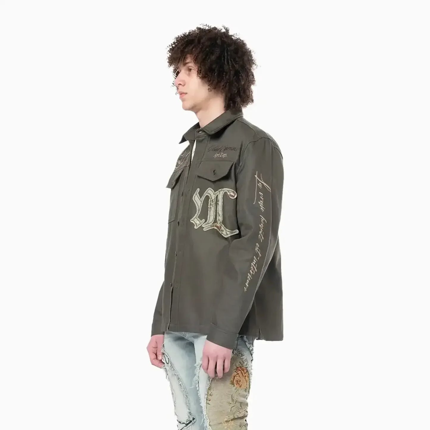 Men's Regular Collar LS Overshirt