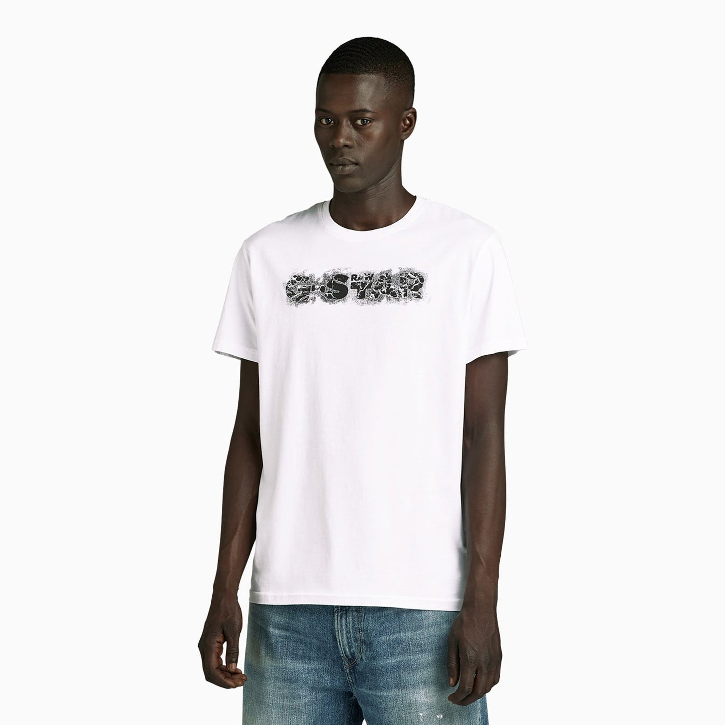 Men's Distressed Logo Short Sleeve T-Shirt