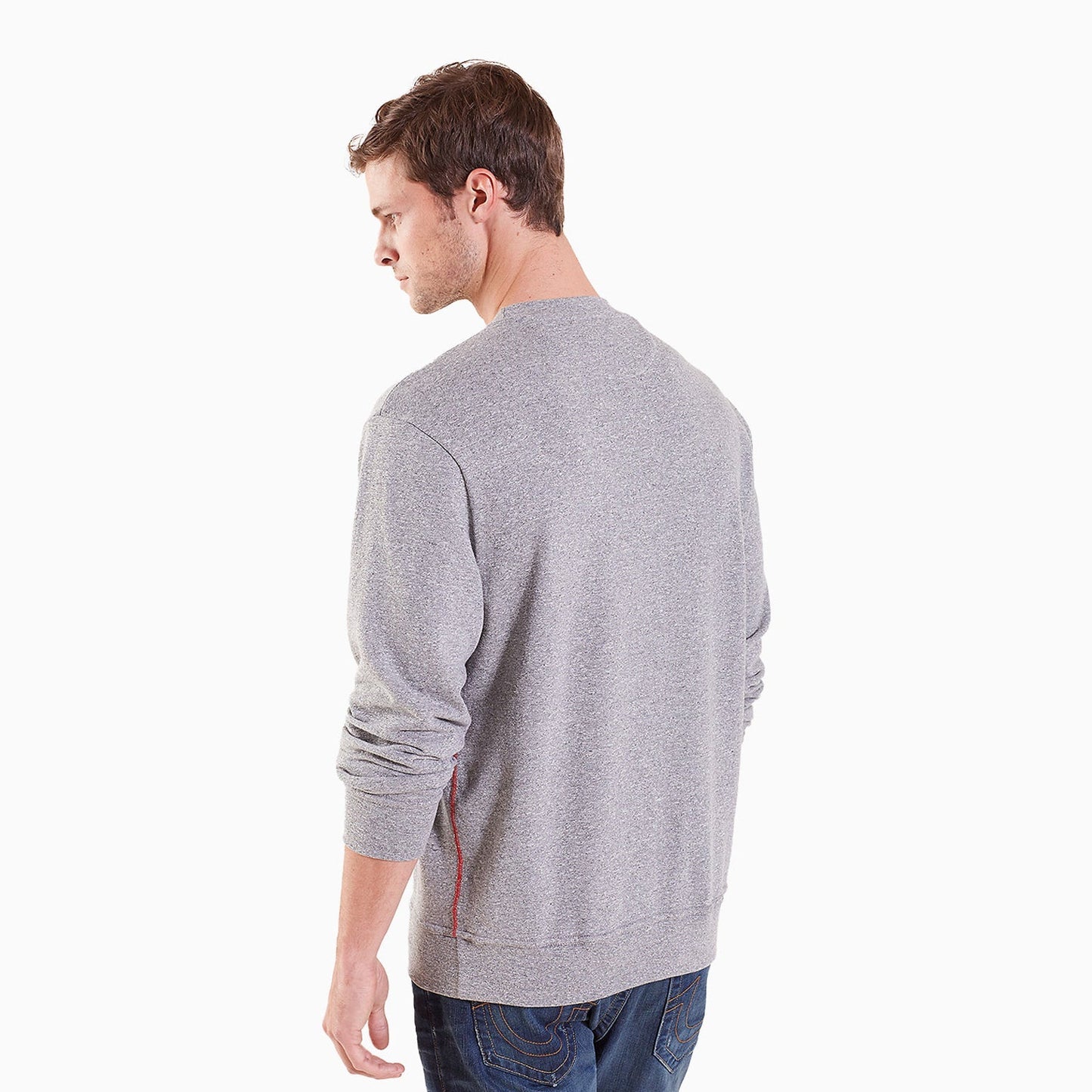 Men's Debossed Logo Double Knit Sweatshirt