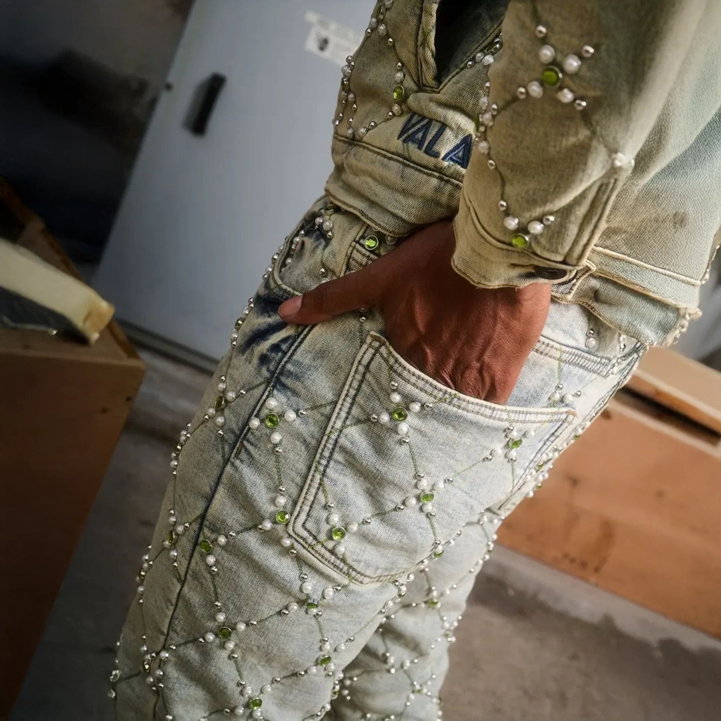 Men's Pop Stacked Denim Pant