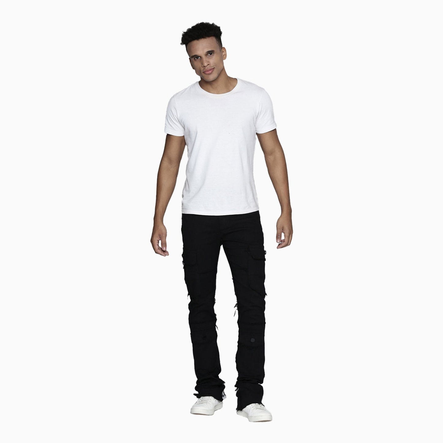 Men's Stacked Denim Jeans Pant