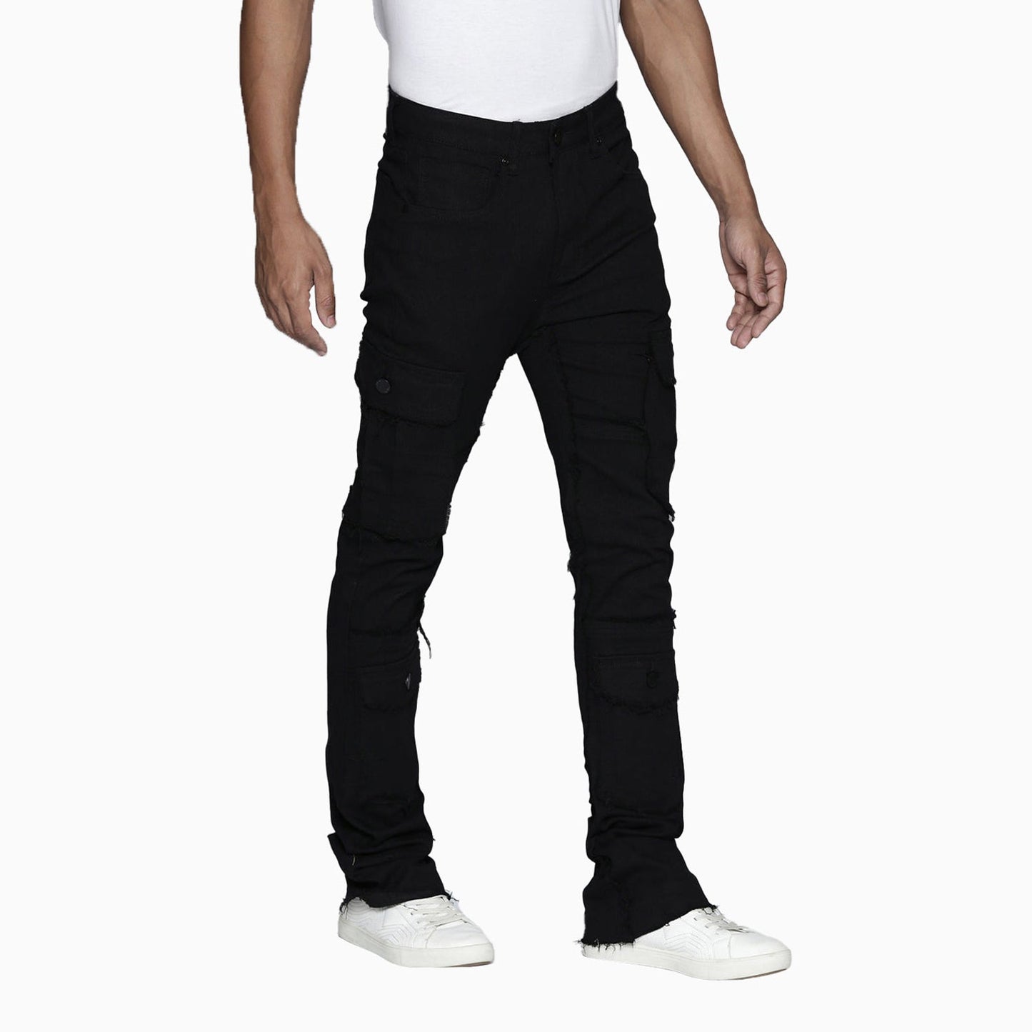 Men's Stacked Denim Jeans Pant