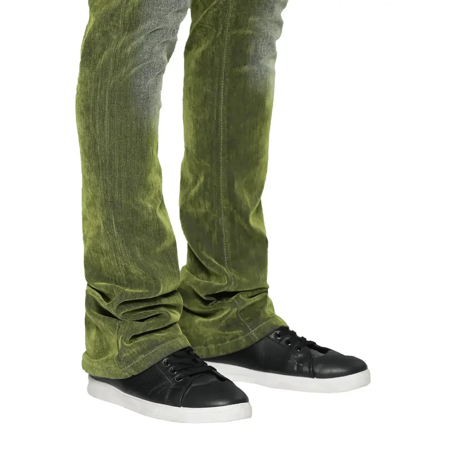 Men's Stacked Fit Jeans Pant With Stitched Hem