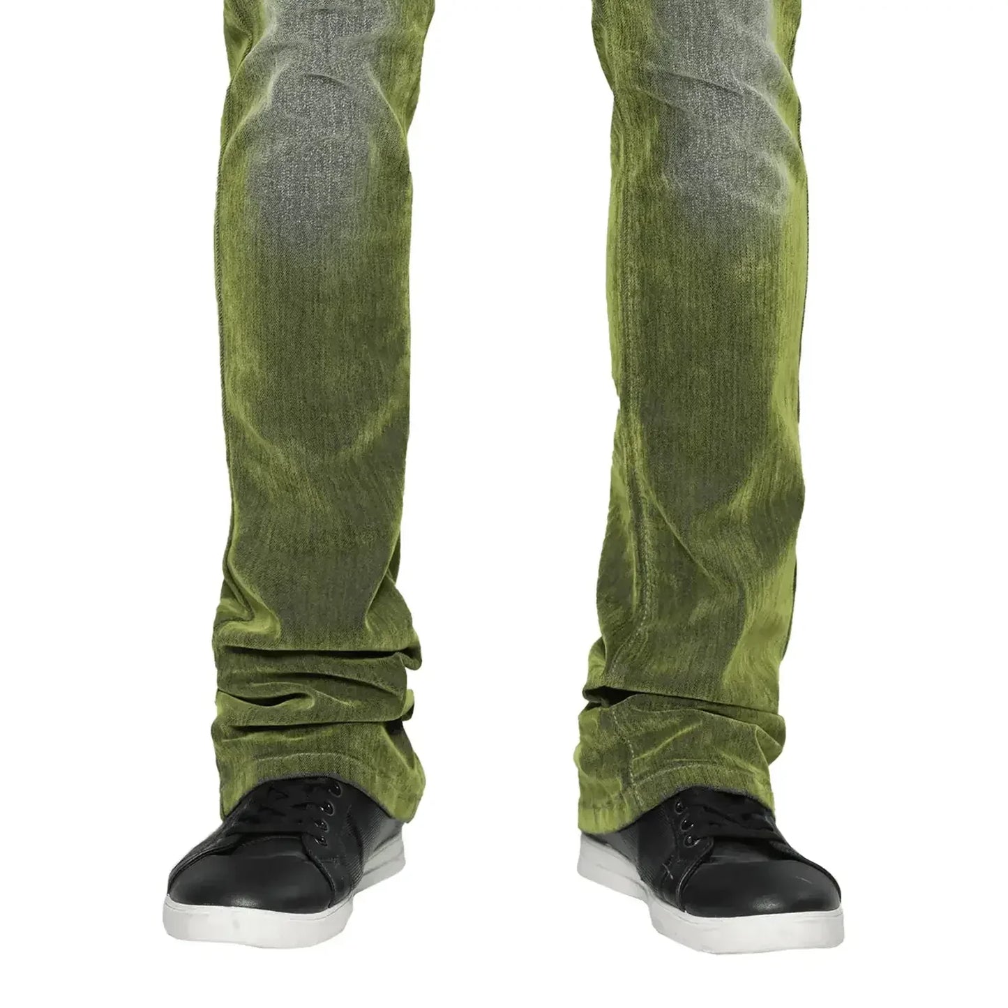 Men's Stacked Fit Jeans Pant With Stitched Hem