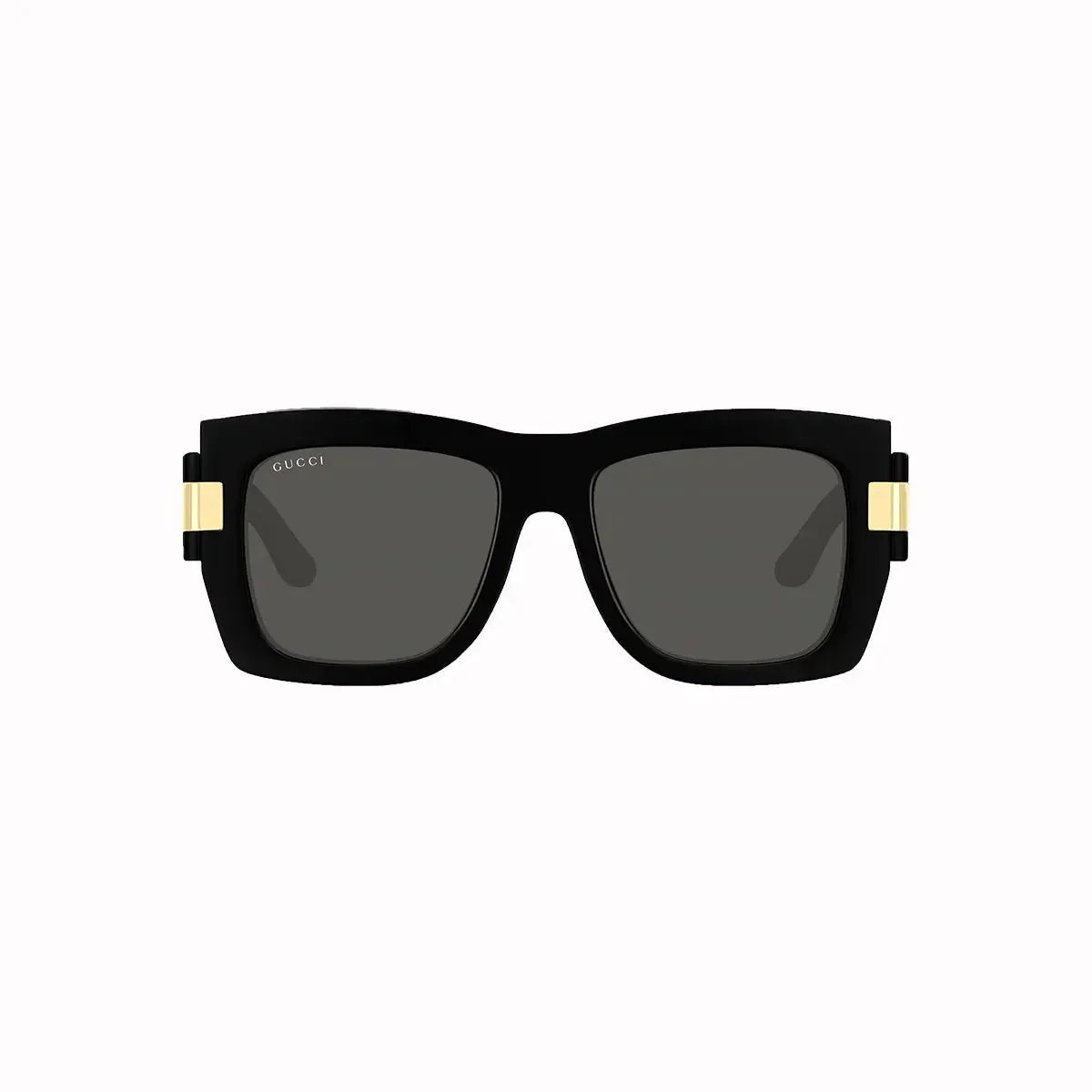 Women's Gucci Shiny Black Rectangular Sunglasses