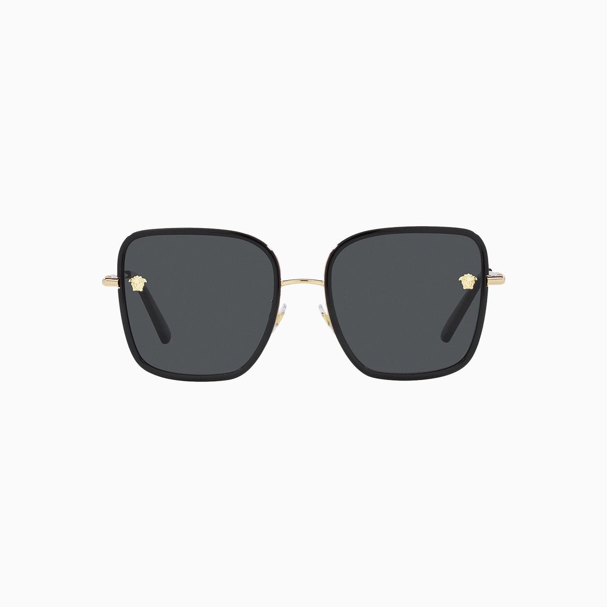 Women's Versace Black Dark Grey Sunglasses