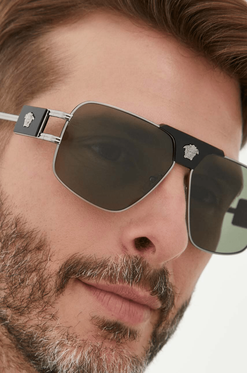 Men's Versace Special Project Aviator Sunglasses