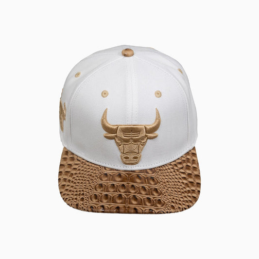 Chicago Bulls NBA Hat With Leather Visor