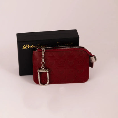 Men's Monogram Leather Keychain Wallet