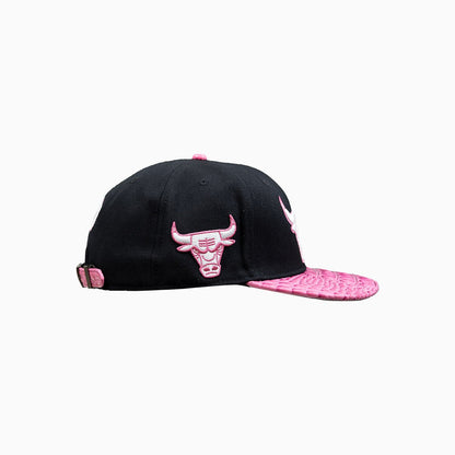 Chicago Bulls NBA Hat With Leather Visor