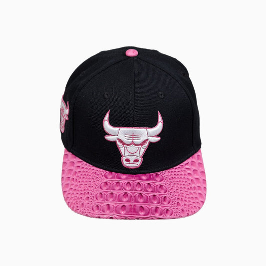 Chicago Bulls NBA Hat With Leather Visor