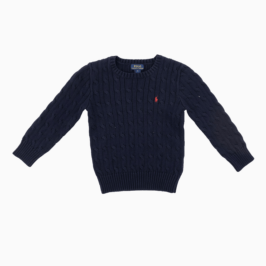 Kid's Cable Knit Cotton Sweater