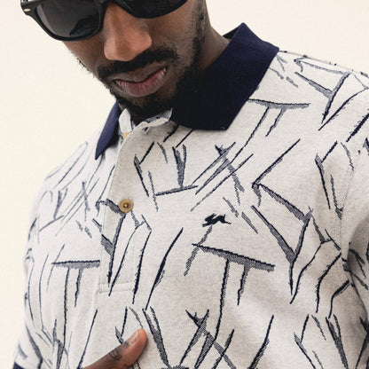 Men's Ridge Thunderbolt Jacquard Polo Shirt
