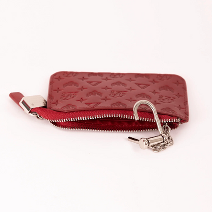 Men's Monogram Leather Keychain Wallet